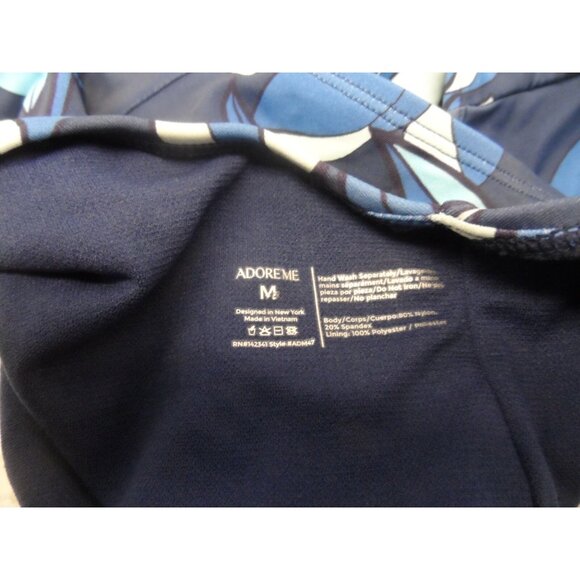 Adore Me Women's Bathing Suite Swimwear One Piece ADM47 Blue Size Medium - Picture 3 of 3